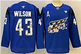 Men's Washington Capitals #43 Tom Wilson Blue Cherry Blossom With A Patch Stitched Jersey,baseball caps,new era cap wholesale,wholesale hats